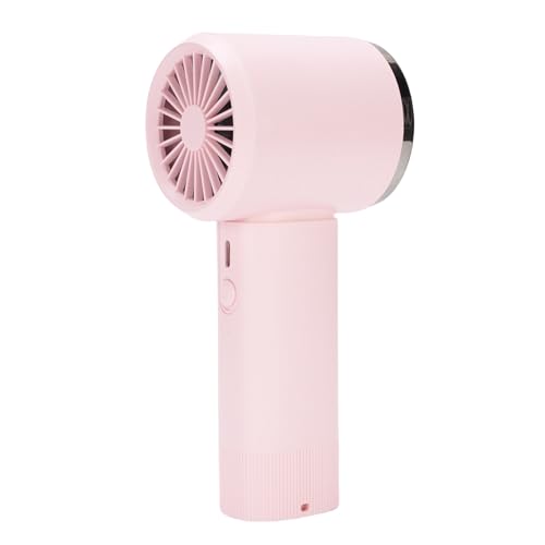 CHICIRIS Tragbarer Handheld -Lüfter Wiederaufladbarer Persönlicher Lüfter 199 Gear Windgeschwindigkeit 5000 -mAh Akku mit Digitaldisplay für Reisecamping Im Freien (PINK) von CHICIRIS