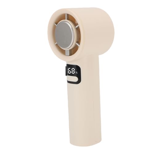 CHICIRIS Tragbarer Handheld -Lüfteraufladbarer Mini -Schreibtisch Lüfter mit 100 Geschwindigkeits einstellbarem LED Display für Home Office Outdoor Travel (WHITE) von CHICIRIS