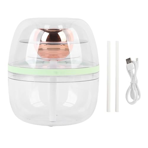 CHICIRIS Transparenter Luftbefeuchter 3L Großer Kapazität Dual Spray Ruhig 32 DB Luftbefeuchter mit Weichem Nachtlicht für Home Fine Fine Nebel -Luftbefeuchter für Schlafzimmer (GREEN) von CHICIRIS