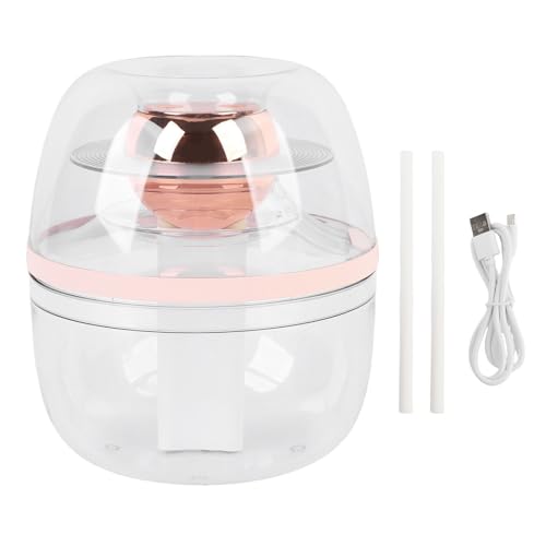 CHICIRIS Transparenter Luftbefeuchter 3L Großer Kapazität Dual Spray Ruhig 32 DB Luftbefeuchter mit Weichem Nachtlicht für Home Fine Fine Nebel -Luftbefeuchter für Schlafzimmer (PINK) von CHICIRIS