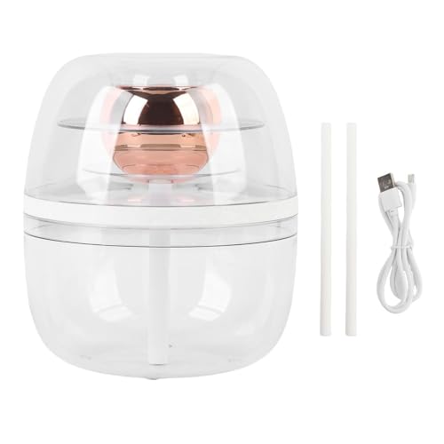 CHICIRIS Transparenter Luftbefeuchter 3L Großer Kapazität Dual Spray Ruhig 32 DB Luftbefeuchter mit Weichem Nachtlicht für Home Fine Fine Nebel -Luftbefeuchter für Schlafzimmer (WHITE) von CHICIRIS