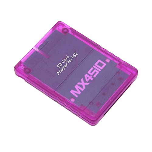 CHICIRIS Transparenter Speicherkartenadapter für die MX4SIO -Slot -Verbindung, Professionelle Leser für Speicherkarten Konsolenspiele, Fat Console (1 X Adapter) (Transparentes Lila) von CHICIRIS
