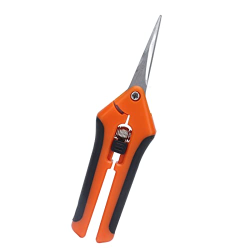 CHICIRIS Trimmschere Easy Operation Federlast Gartenschere für Arthritis Gärtner Edelstahl (ORANGE) von CHICIRIS