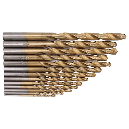 CHICIRIS Twist-Bohrer-Bit-Set-HSS 13pcs mit Gehäuse, 1,5-6,5 Mm Schaftdurchmesser, Hohe Temperaturfeste und Weder Resistente, Genaue Positionierung, Handwerkzeuge für Holz und Metallschneidung (GOLD) CHICIRIS Twist-Bohrer-Bit-Set-HSS 13pcs mit Gehäuse, 1,5-6,5 Mm Schaftdurchmesser, Hohe Temperaturfeste und Weder Resistente, Genaue Positionierung, Handwerkzeuge für Holz und Metallschneidung (GOLD) von CHICIRIS