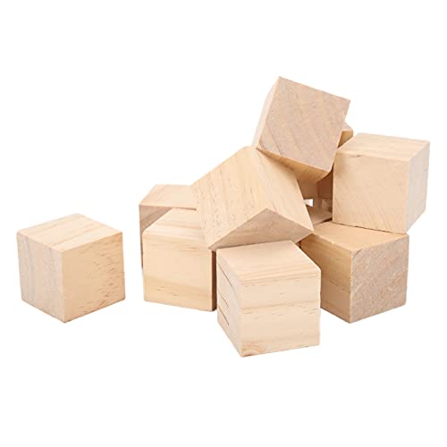 CHICIRIS Unvollendete Holzblöcke Haltbar Kleine Holzwürfel für Handwerk DIY Home Decor, 12 Stück Holzquadratte für Alphabetblöcke CHICIRIS Unvollendete Holzblöcke Haltbar Kleine Holzwürfel für Handwerk DIY Home Decor, 12 Stück Holzquadratte für Alphabetblöcke von CHICIRIS
