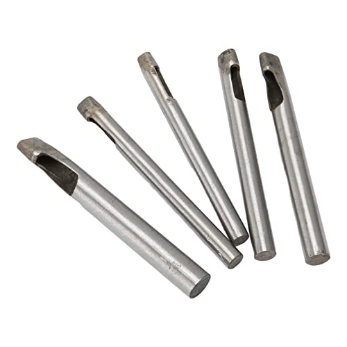 CHICIRIS Vielseitig 5pcs Oval Leder Loch Loch Set Stahlstempelwerkzeug für Ledergummi -Leinwand von CHICIRIS