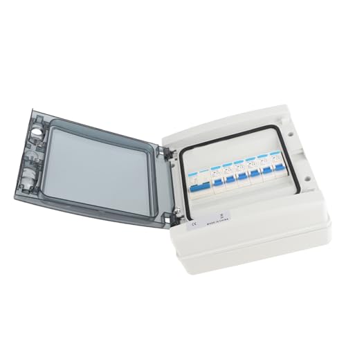 CHICIRIS Wasserdichte Verteilungsbox 6 MCB 2xB6A 2xB16A 2xB32A + Hauptschalter 100A 6 Wege EU -Stil 230 V für Garagen -Workshops Im Freien CHICIRIS Wasserdichte Verteilungsbox 6 MCB 2xB6A 2xB16A 2xB32A + Hauptschalter 100A 6 Wege EU -Stil 230 V für Garagen -Workshops Im Freien von CHICIRIS