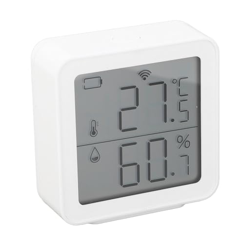 CHICIRIS WiFi Smart Temperatur Feuchtigkeitssensor Präziser Innenhygrometer -Temperaturmesser für Raum - Ultra Niedriger Verbrauch, Eingabeaufforderung mit Niedriger Spannung 3 X AA Batterie (nicht von CHICIRIS