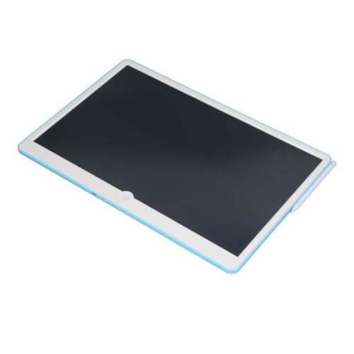 LCD-Schreibtablett mit Großem Bildschirm, Tragbares, Farbenfrohes Doodle-Board mit Präziser Touch-Steuerung Zum Lernen und Lehren (Blau und weiß) von CHICIRIS