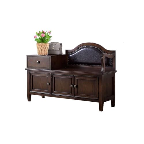 CHICKEN Schuhbank Schuhwechselhocker Home Door Multifunktionaler Schiebetür-Schuhschrank Sitzbarer Schuhwechselschrankhocker Schuhregal FüR Den Eingangsbereich(L120cm) von CHICKEN