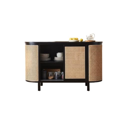 CHICKEN Sideboardschrank Anrichte for Esszimmer im japanischen Stil, Anrichte for Esszimmer im Home-Restaurant, doppelschichtiger Verandaschrank, Weinschrank, Lagerschrank Buffetschrank Mit Stauraum von CHICKEN