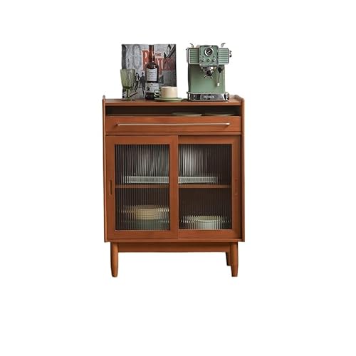 CHICKEN Sideboardschrank Beistelltisch aus Holz for die Küche zu Hause, Retro-Nachttisch for das Schlafzimmer, Wandschrank for das Wohnzimmer Buffetschrank Mit Stauraum von CHICKEN