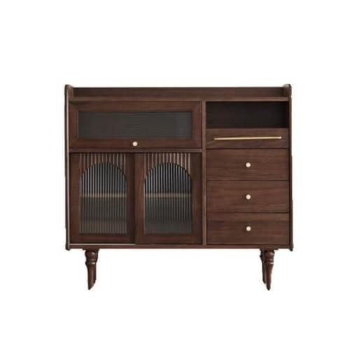 CHICKEN Sideboardschrank Buffetschränke aus Massivholz sind jetzt Sideboard-Küchenschränke, die for Cafés, Restaurants und Flure geeignet sind Buffetschrank Mit Stauraum(S:110x40x100cm) von CHICKEN
