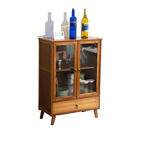 CHICKEN Sideboardschrank Einfacher Haus-ESS-Seitenschrank, Küchenschrank, Wohnzimmer, Retro-Lagerschrank Buffetschrank Mit Stauraum(L:60CMX29X85.5CM) von CHICKEN