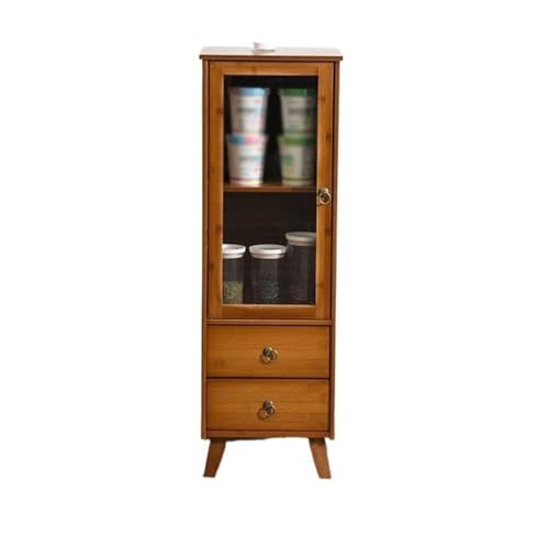 CHICKEN Sideboardschrank Einfacher Haus-ESS-Seitenschrank, Küchenschrank, Wohnzimmer, Retro-Lagerschrank Buffetschrank Mit Stauraum(S:32CMX29CMX97.5CM) von CHICKEN