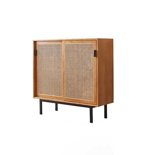 CHICKEN Sideboardschrank Holz Sideboard Rattan Einfache Hause Wohnzimmer Lager Schrank B & B Hotel Lager Schrank Buffetschrank Mit Stauraum von CHICKEN