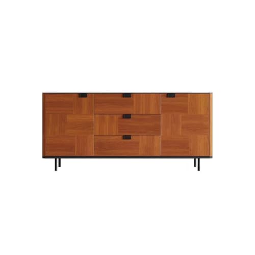 CHICKEN Sideboardschrank Massivholz Sideboard Dekorativer Lagerschrank Buffet Küchen Sideboard Buffetschrank Mit Stauraum von CHICKEN
