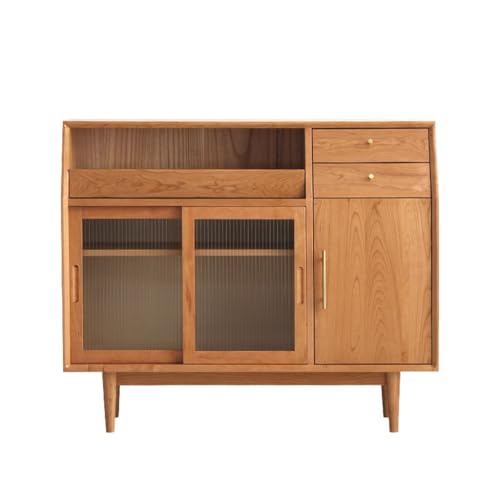 CHICKEN Sideboardschrank Postmoderner Minimalistischer Sideboard-Teeschrank-Haushalts-Massivholzschrank-Schrank-Aufbewahrungsschrank Buffetschrank Mit Stauraum von CHICKEN