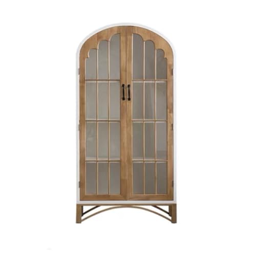 CHICKEN Sideboardschrank Retro-Eingangsschrank, Gewölbter Arbeitszimmerschrank, Hotel-Weinschrank, Mehrschichtiger Lagerschrank Buffetschrank Mit Stauraum(A,M:80CMX40CMX161CM) von CHICKEN