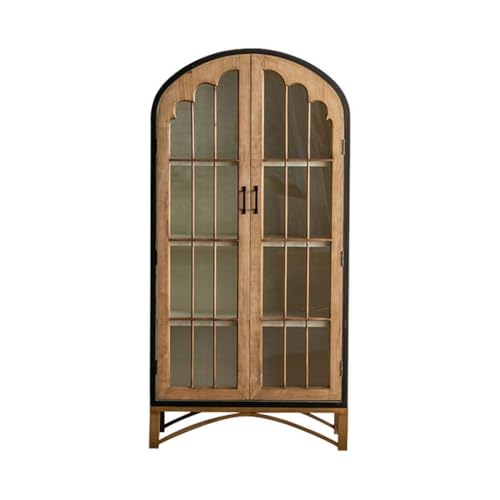 CHICKEN Sideboardschrank Retro-Eingangsschrank, Gewölbter Arbeitszimmerschrank, Hotel-Weinschrank, Mehrschichtiger Lagerschrank Buffetschrank Mit Stauraum(B,M:80CMX40CMX161CM) von CHICKEN