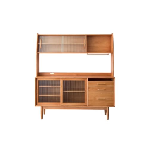 CHICKEN Sideboardschrank Weinschrank for Restaurants mit Tür, Sideboard for Restaurants, Wohnzimmer, Lagerschrank, Küchenschrank for Zuhause, Teeschrank Buffetschrank Mit Stauraum von CHICKEN