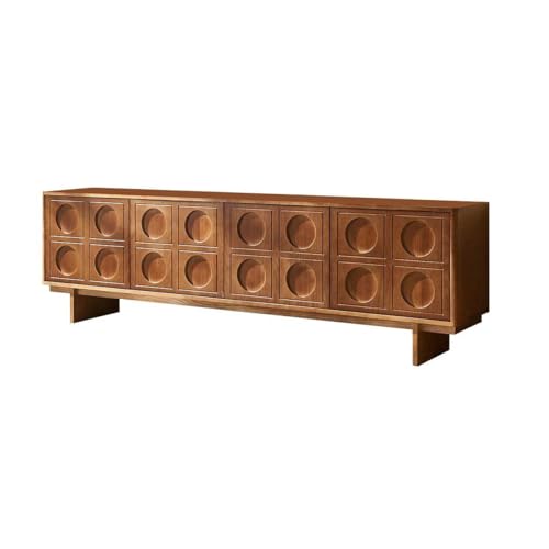 CHICKEN TV-Konsole Fernsehschrank aus Holz im Wabi-Sabi-Stil, geeignet for Lagerschränke und Retro-Unterschränke im Wohnzimmer der Familie Wohnzimmer-TV-Ständer von CHICKEN