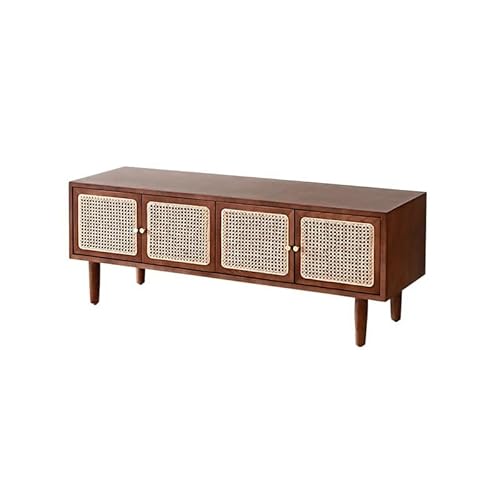 CHICKEN TV-Konsole Rattan Holz Wohnzimmer TV Schrank Einfache Homestay Boden Schrank Veranda Lagerung Schrank Wohnzimmer-TV-Ständer von CHICKEN