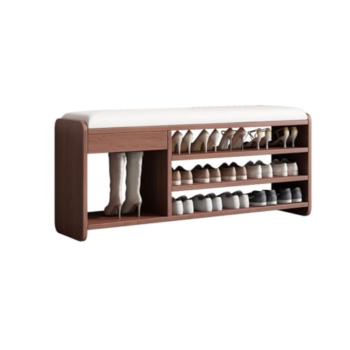 Schuhbank Schuhwechselhocker, Schuhhocker for die Haustür, Schuhschrank for Eingangstür, weiche Taschenbank, mehrschichtiges Schuhregal Schuhregal FüR Den Eingangsbereich(B) von CHICKEN