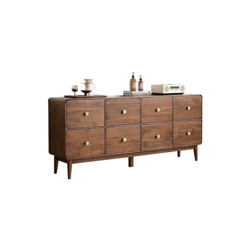 Sideboardschrank 180x40x80cm Küchenbesteckschrank aus Walnussholz, einfache Aufbewahrungsmöbel aus Massivholz for das Wohnzimmer, Aufbewahrungstisch for den Eingangsbereich Buffetschrank Mit Stauraum von CHICKEN