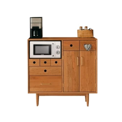 Sideboardschrank Sideboard aus Massivholz Selbstbedienungs-Küchenschrank Raumhoher Lagerschrank Mit Schubladen Wohnzimmer-Weinschrank Buffetschrank Mit Stauraum Sideboardschrank Sideboard aus Massivholz Selbstbedienungs-Küchenschrank Raumhoher Lagerschrank Mit Schubladen Wohnzimmer-Weinschrank Buffetschrank Mit Stauraum von CHICKEN