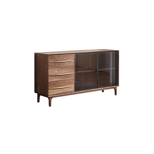 Sideboardschrank Wooden Sideboard Wine Cabinet Kitchen Sideboard Cupboard Storage Cabinet Living Room Tea Cabinet Buffetschrank Mit Stauraum von CHICKEN