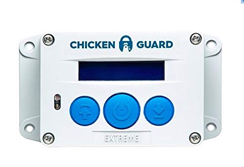 CHICKENGUARD 0702811646018 Extreme Automatische Türöffner für den Hühnerstall, Automatische Hühnerklappe mit Timer und Lichtsensor, 4 kg von CHICKENGUARD
