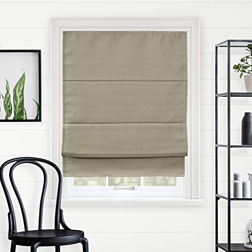 CHICOLOGY Treatments, for Home, Window Shade Fenster, Lampenschirme, römische Farbtöne, Polyester, Del Mar Sandcastle (Blackout), 23" W X 64" H von Chicology