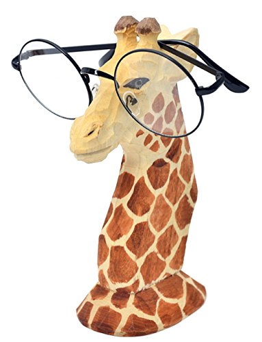 CHICOLY Giraffe/Hahn Tier Holz Brillenhalter, Brillenhalter Brillenständer Sonnenbrille Halter Zuhause Dekoration von CHICOLY