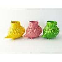 Suite Von 3 Vintage Igelvasen 1960 Keramik 60Er 1960Er Jahre von CHICPLASTIC