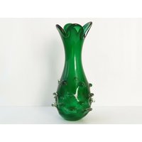 Wichtige Vintage Vase 1960 in Grünem Muranoglas 60Er 1960Er von CHICPLASTIC