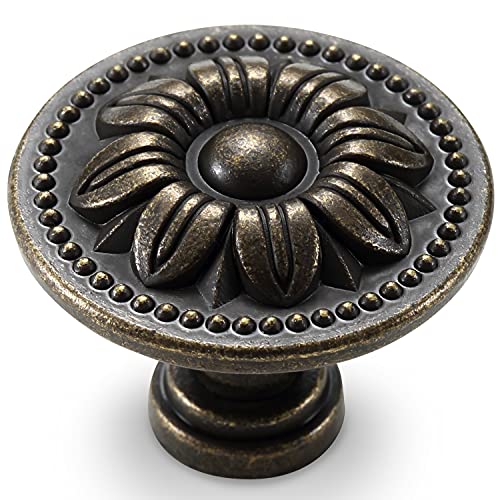CHICTIE Set von 10 Vintage Küchenschrankknäufen Ziehknäufe Blumen Schubladenknöpfe Kommode Knäufe Antik Messing Pull Griffe Rustikal Bronze Türknöpfe für Kommode Schubladen Zink CHICTIE Set von 10 Vintage Küchenschrankknäufen Ziehknäufe Blumen Schubladenknöpfe Kommode Knäufe Antik Messing Pull Griffe Rustikal Bronze Türknöpfe für Kommode Schubladen Zink von CHICTIE
