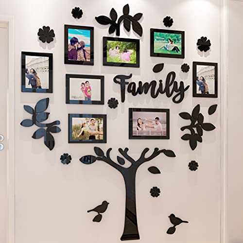 3D Wandtattoo Baum DIY Familie Wandaufkleber Fotorahmen Baum Wandsticker Wanddeko Deko Kinderzimmer Schlafzimmer Sofa Hintergrund Kunst Sticker von CHIGUO