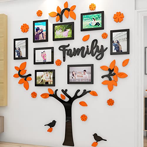 3D Wandtattoo Baum DIY Familie Wandaufkleber Fotorahmen Baum Wandsticker Wanddeko Deko Kinderzimmer Schlafzimmer Sofa Hintergrund Kunst Sticker von CHIGUO