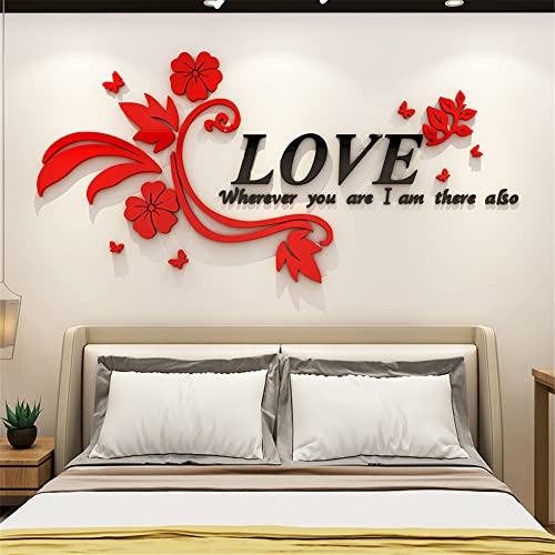 Wandtattoo LOVE 3D Wandaufkleber Sticker DIY Wandsticker Wanddeko Deko für Schlafzimmer Wohnzimmer Sofa Hintergrund Art Home Deco Puzzle Handgefertigt im Innenbereich Dekoration von CHIGUO