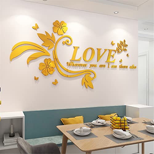 Wandtattoo LOVE 3D Wandaufkleber Sticker DIY Wandsticker Wanddeko Deko für Schlafzimmer Wohnzimmer Sofa Hintergrund Art Home Deco Puzzle Handgefertigt im Innenbereich Dekoration von CHIGUO