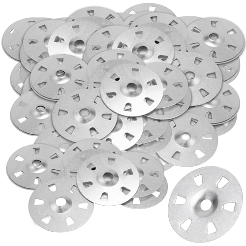 CHIHEUNG 1200 Stück Metall-Unterlegscheiben, 35 mm Durchmesser, silberfarbene Fliesen-Unterlegscheiben, Befestigungsscheiben für Schrauben, Isolierung, Thermboard-Rückwandplatten CHIHEUNG 1200 Stück Metall-Unterlegscheiben, 35 mm Durchmesser, silberfarbene Fliesen-Unterlegscheiben, Befestigungsscheiben für Schrauben, Isolierung, Thermboard-Rückwandplatten von CHIHEUNG