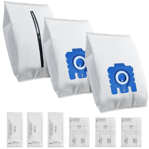 Wiederverwendbare Staubbeutel für Miele GN Complete C2 C3 Classic C1/ S400i/ S600/ S800/ S2/ S5/ S8 Staubsauger Beutel, 3 Staubsaugerbeutel 3 Motorschutzfilter und 3 Abluftfilter (3 Stück) Wiederverwendbare Staubbeutel für Miele GN Complete C2 C3 Classic C1/ S400i/ S600/ S800/ S2/ S5/ S8 Staubsauger Beutel, 3 Staubsaugerbeutel 3 Motorschutzfilter und 3 Abluftfilter (3 Stück) von CHIKIXSON