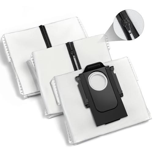 Wiederverwendbare Staubbeutel für Roborock S8+/S8 Pro Ultra/S7 MaxV Ultra/S7 Pro Ultra/Q8 Max+/Q7 Max+/Q7+/Q7 M5+/Q5 MAx+/Q5 Pro+/Q5+ Staubsauger Absaugstation Beutel Ersatzkit (3 Stück) von CHIKIXSON