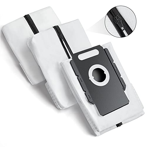 Wiederverwendbare Staubsaugerbeutel für allen iRobot Roomba i & s & j Serie Clean Base i1 i1+ i3 i3+ i4 i4+ i6 i6+ i7 i7+ j7 j7+ i8 i8+ S9 S9+ Clean Base Automatische Absaugstation Beutel (3 Stück) von CHIKIXSON