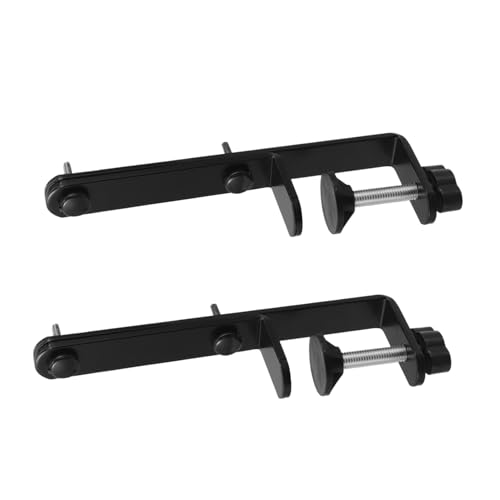 CHILDWEET 1 Paar Metall Pegboard Tisch Halterung Einfach Installieren Schreibtisch Rand Befestigung Klammern Für Stand Schwarz von CHILDWEET