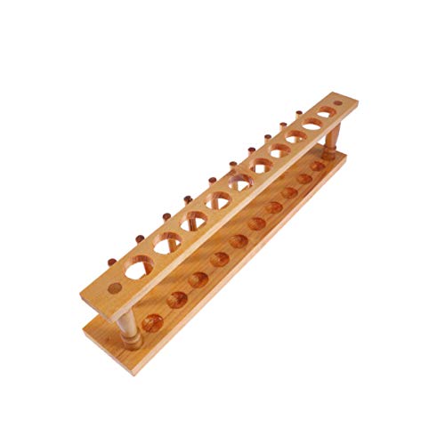 CHILDWEET Säurebeständiger Reagenzglashalter aus Holz 10 Belüftungsöffnungen Röhrchengestell Labor-Schulbedarf einfach zu verwenden tragbar CHILDWEET Säurebeständiger Reagenzglashalter aus Holz 10 Belüftungsöffnungen Röhrchengestell Labor-Schulbedarf einfach zu verwenden tragbar von CHILDWEET
