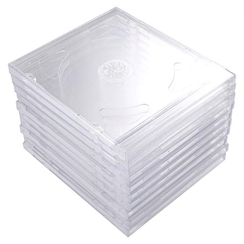 CHILDWEET 10 Stück Hüllen Für Schlanke Doppel-Jewel-Cases Compact-disc-Jewel-Cases Doppelte Tragbare Aufbewahrungsboxen Für Zuhause Und Unterwegs von CHILDWEET