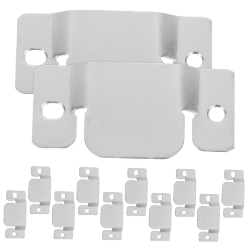 CHILDWEET 12 Stück Sofaverbinder Möbelgelenk Schnappsofa Krokodilklemmen Möbelteile Sektionscouchteile Couchverbinder Terrassenmöbelverbinder Edelstahl Silber von CHILDWEET