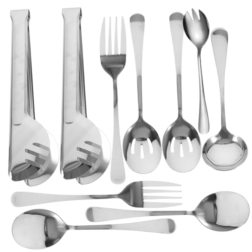 CHILDWEET 1Satz Servierlöffel Set Teiliges Utensilien Set Wiederverwendbares Geschirr für Familie Restaurant Tragbares Küchenbesteck aus Hochwertigem von CHILDWEET